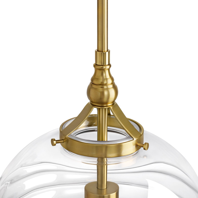 Luminaire suspendu pour îlot de cuisine 1 lumière, Or brossé
