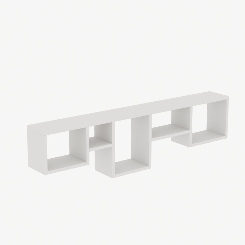 Tablette décorative 6 pièces Danja, Blanc
