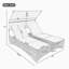 Chaise longue d'extérieur en rotin avec toit et dossier réglable