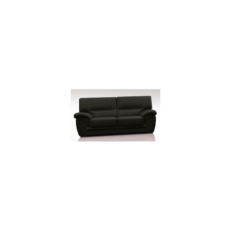 Tipton Faux Leather Sofa, Black