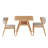 3-Piece Solid Wood Dining Table & Chair Set-443510213
