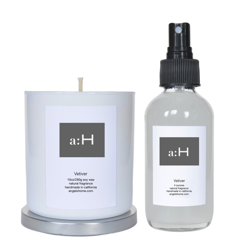 Vetiver Scented Candle and Room Spray Duo