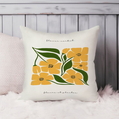 Floral Yellow Bloom Flowers Modern