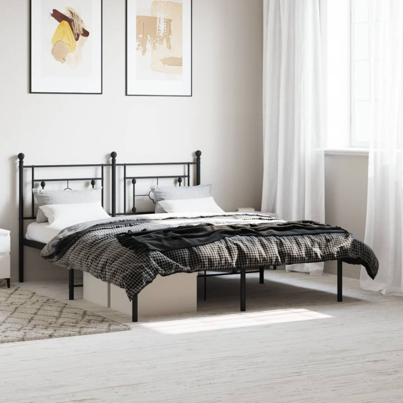 Acari Bed, Kingsize (5'), Black