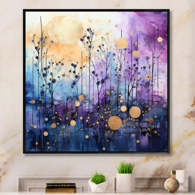Celestial Serenade II - Abstract Collages Canvas Print