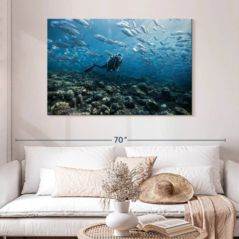 Senne Scuba Diver, 32" H x 48" W
