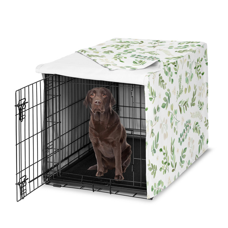 Housse de cage pour chien Botanical Dog par Sweet Jojo Designs, H 42 po x l 30 po x P 28,5 po