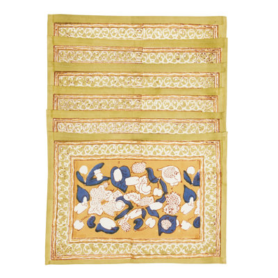 Bryssa 100% Cotton Floral Rectangle Placemat