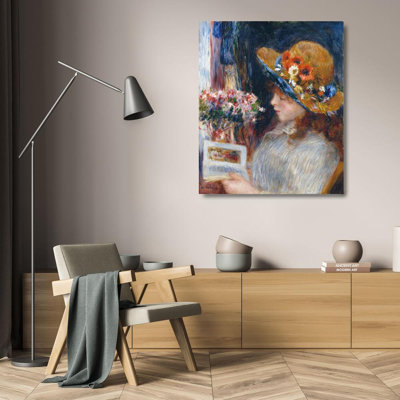 «Reading Girl» par Pierre-Auguste Renoir, reproduction d'art sur toile tendue