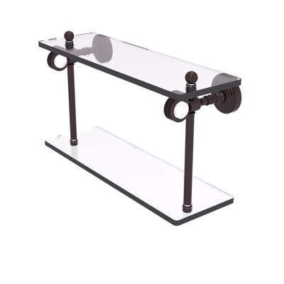 Jarrell 2 Piece Glass Tiered Shelf
