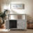 Wooden Patio Bar Table Set With Storage, Buffet Cabinet Sideboard For Outdoor And Indoor-1816715808