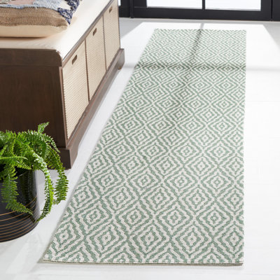 Tapis géométrique en coton Martha Stewart