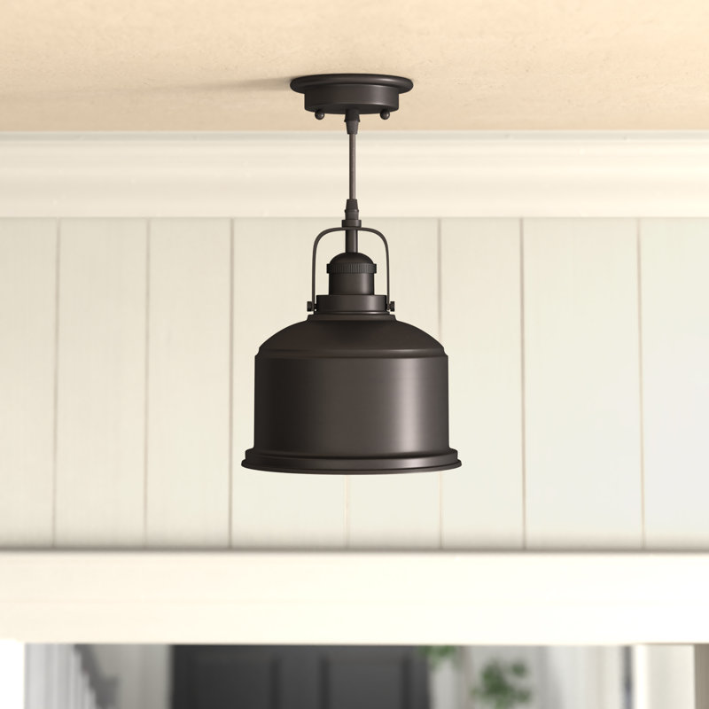 Luminaire suspendu en forme de cloche à 1 lumière Goronwy
