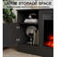 Bletsoe Brambly Cottage 146cm W TV Stand Cabinet With Electric Fire-502736887
