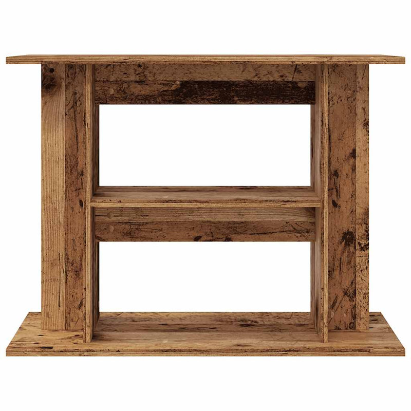 Cheryl Aquarium Stand, 60cm H x 80cm W x 35cm D, Old Wood