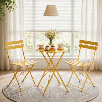 3-Piece Steel Folding Bistro Set