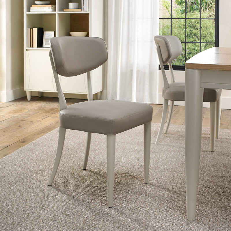 19cm H Upholstered Side Chair, Grey