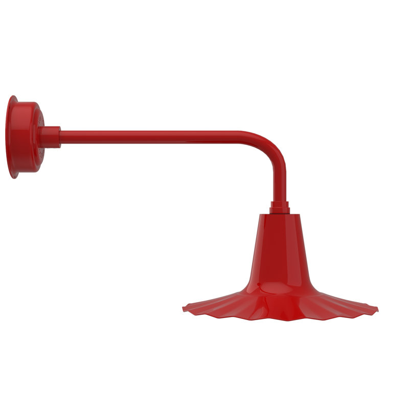 Iris LED Wall Light, Red, 7.5" H x 16" W x 16" D