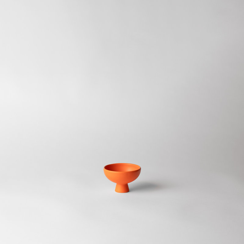 Strøm Bowl by Nicholai Wiig-Hansen, 2.24" H x 3.39" W x 3.39" D, Vibrant Orange