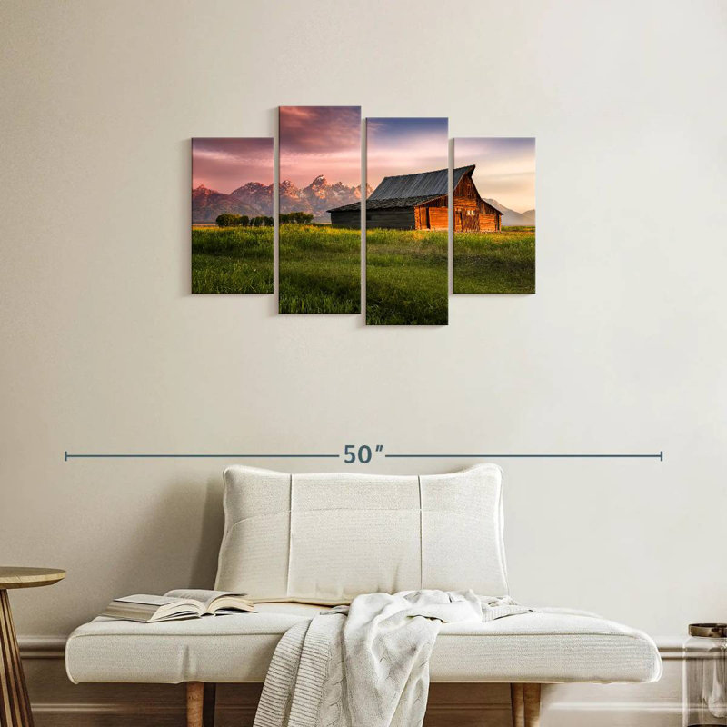 Lilie Moulton Barn Morning, H 22 po x l 36 po