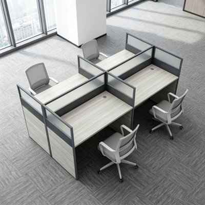 Bureau rectangulaire pour 4 personnes