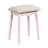 Pink Bedroom Vanity With Mirror, Stool & Organized Drawers Striking Dresser And Mirror --1832145773