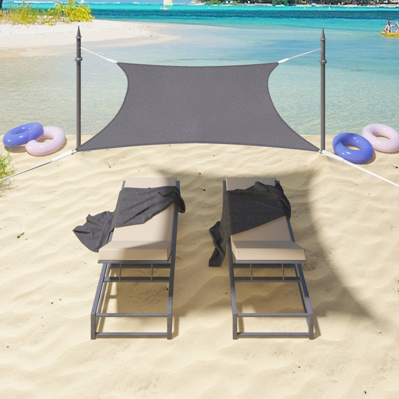 Dyersburg 4m x 4m Square Shade Sail, Grey
