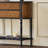 Black+Brown Solid Wood Console Table-574898393