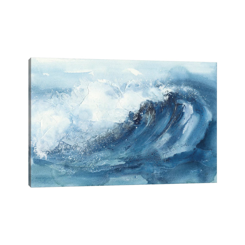 «Waves V» par Chris Paschke, reproduction d'art sur toile tendue, H 40 po x l 60 po x 1,5 po