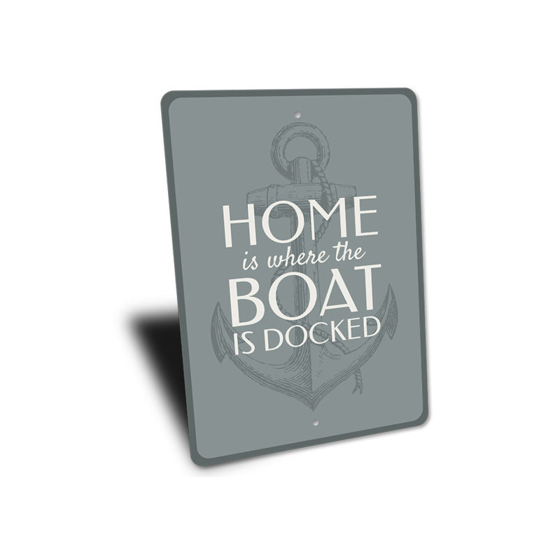 Enseigne de bateau en aluminium, H 14 po x l 10 po x P 0,04 po