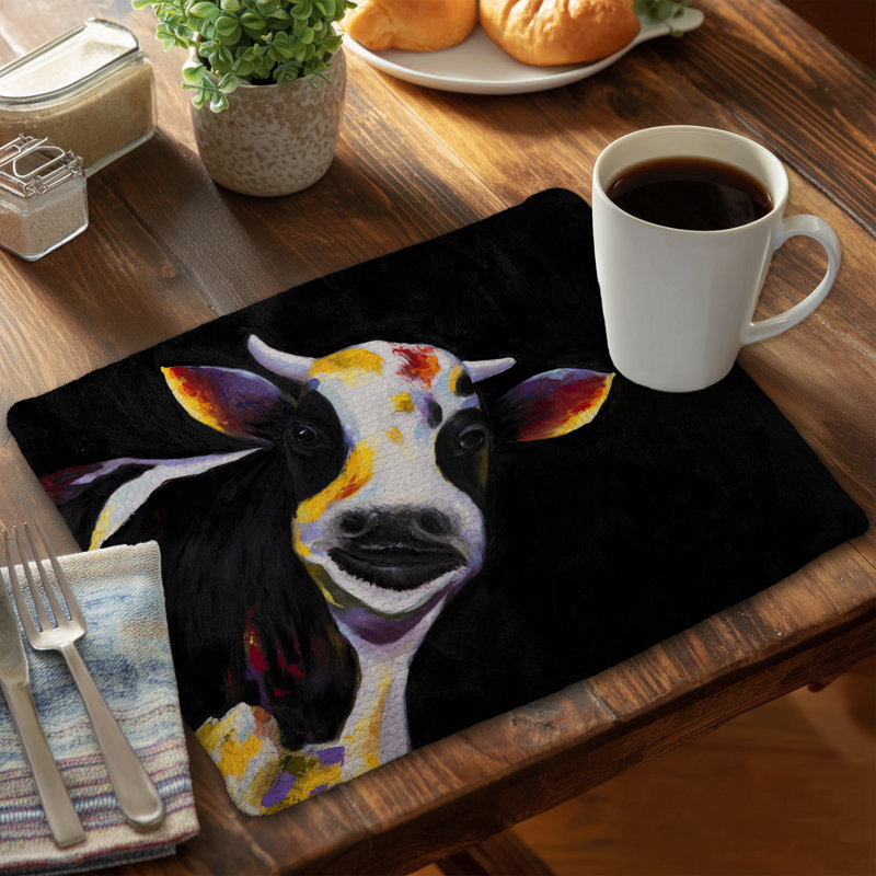Napperon en polyester tressé «One Cow»