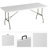 71" Plastic Rectangular Portable 6-Foot Folding Table - Indoor and Outdoor Table