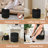 15.4" Velvet Round Upholstered Pouf Ottoman (Set of 2) Simple Chair Foot Stool-978152672