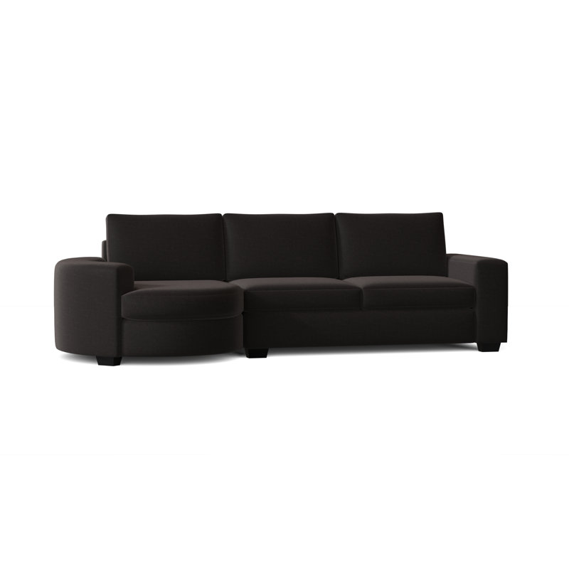 Canapé modulaire Anastase, Acier Entice, Espresso