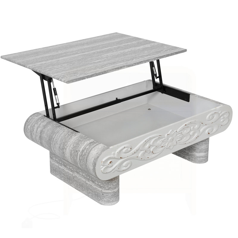 Table basse Modern Minimalist Farmhouse, Gris