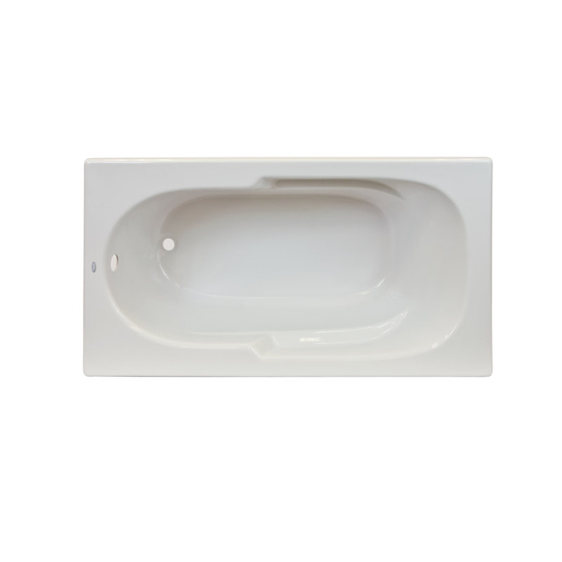 Signature® 60" x 36" Drop In Bathtub, Oyster, Left