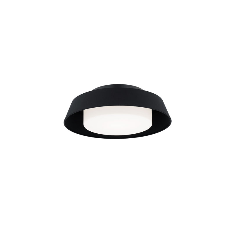 Plafonnier encastré à DEL Chapeau, Noir, 3 000 K