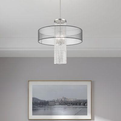 Haney 4 - Light Dimmable Drum Chandelier