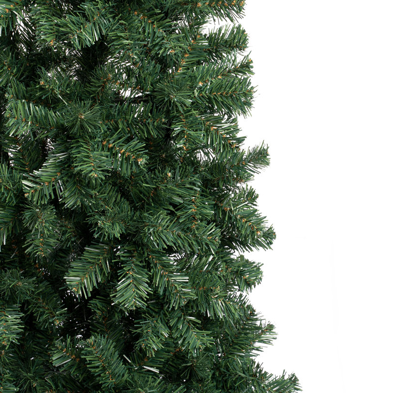 The Holiday Aisle® Linden Spruce Slim Tree, 7.5' H