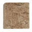 Garniture de tuile de moulure en céramique 2" x 2" dans un champ truffe Remington