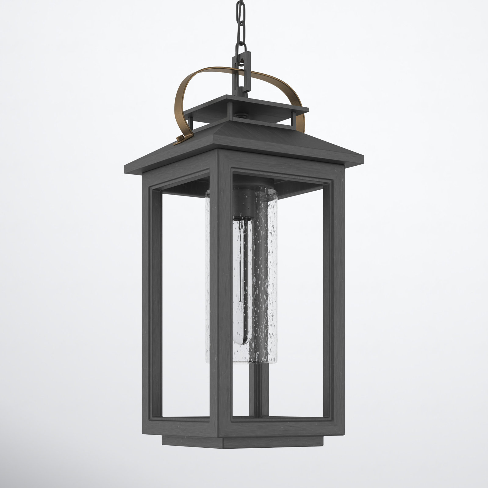 Nat Outdoor Hanging Lantern, Ash Bronze