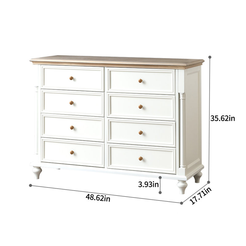 Modern Simple Solid Wood Drawers Accent Chest