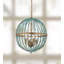 Lustre en forme de globe à 4 lumières de style bougie avec détails perlés Rahman