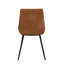 Chaise d'appoint rembourrée en brun