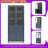 Display Cabinet With Glass Doors, LED Lights & Steel Frame-1348301317