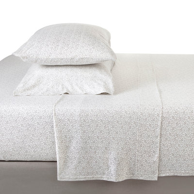 Vellux Noma Jersey Sheet Set, Easy Care Cotton Blend, Geometric Print
