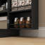 Armoire de rangement pour garde-manger de 41 po, armoire de cuisine autoportante avec 12 portes, portes doubles, tablettes à 5 niveaux et tablettes réglables, noir-2097009062