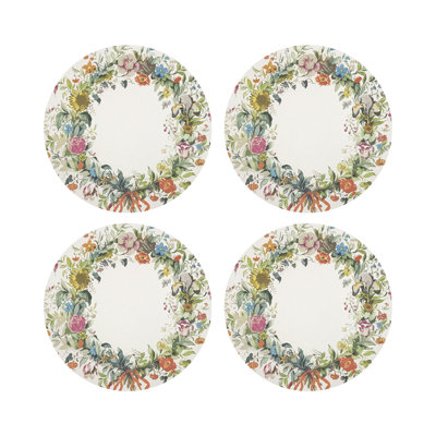 Wreath Flowers Pebble 16" Vinyl Placemat