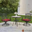 Chaise de patio pivotante avec coussin