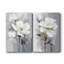 FLORAL Series CD XXXVII - Toile tendue avec châssis de qualité supérieure - Prêt à être accroché